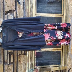 My Michelle Floral Strappy Dress with Jacket Lightweight Great Condition sz M